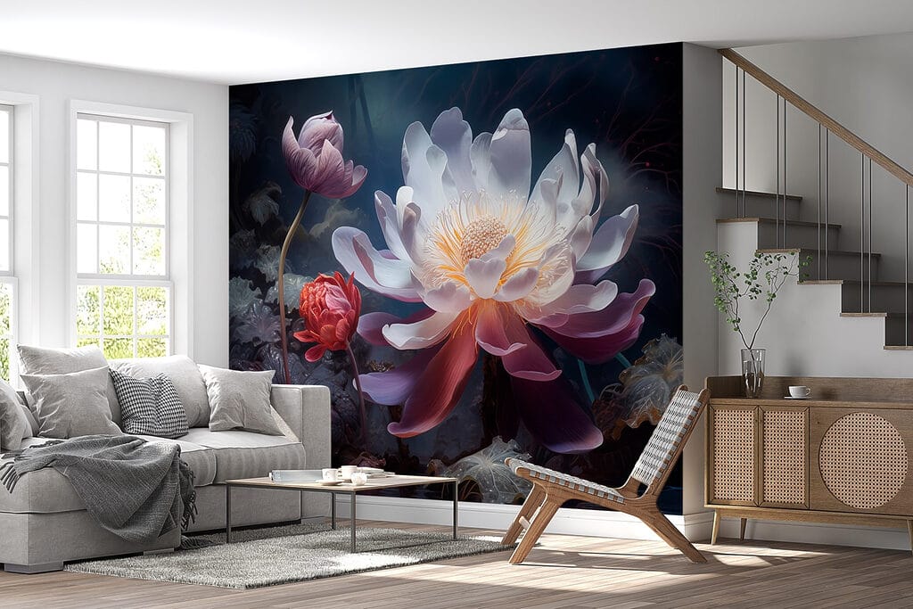 Glowing flower at night — interior 6