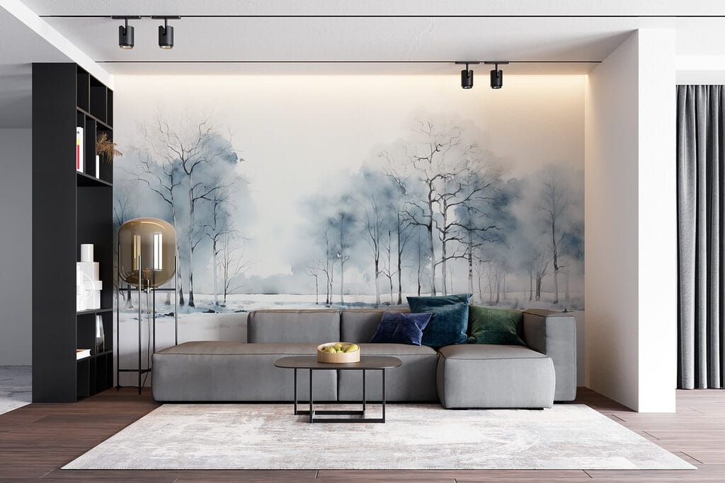 Blue winter trees — interior 5