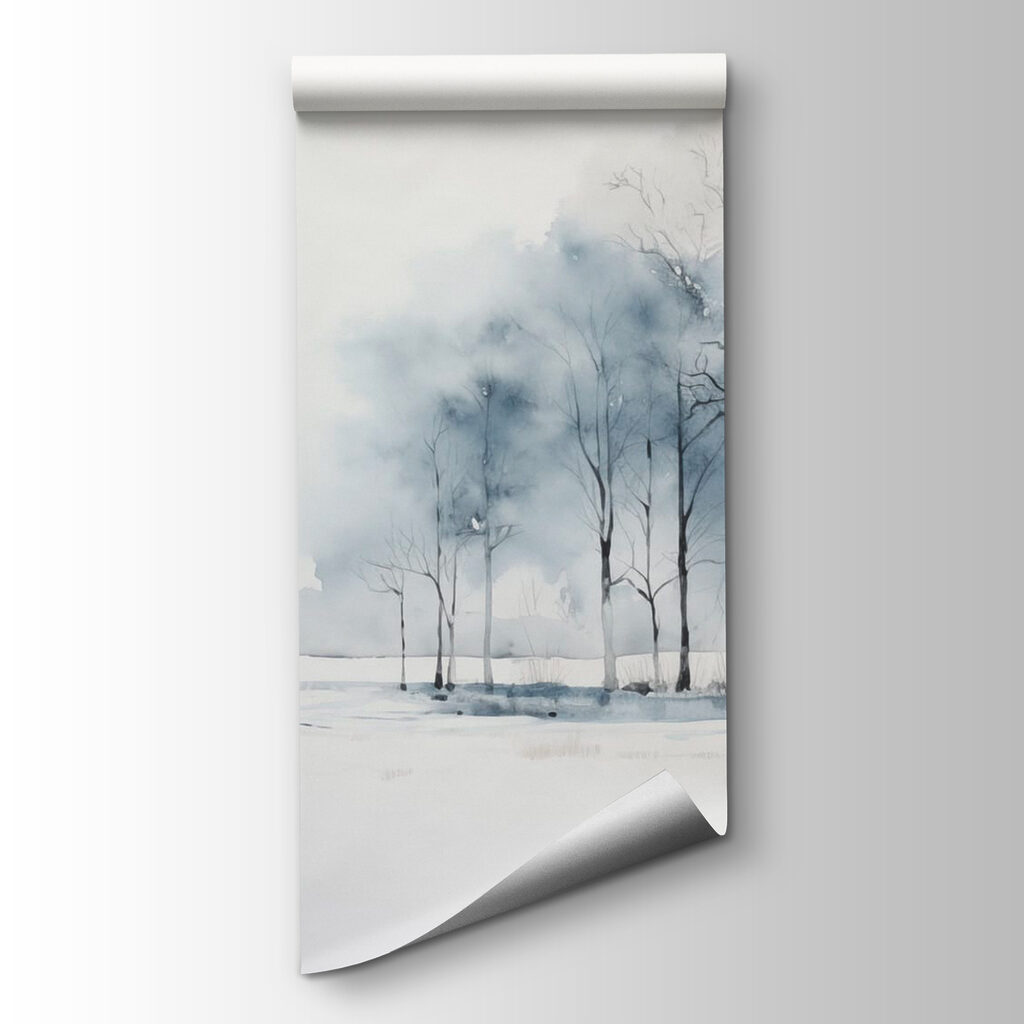 Blue winter trees — product view