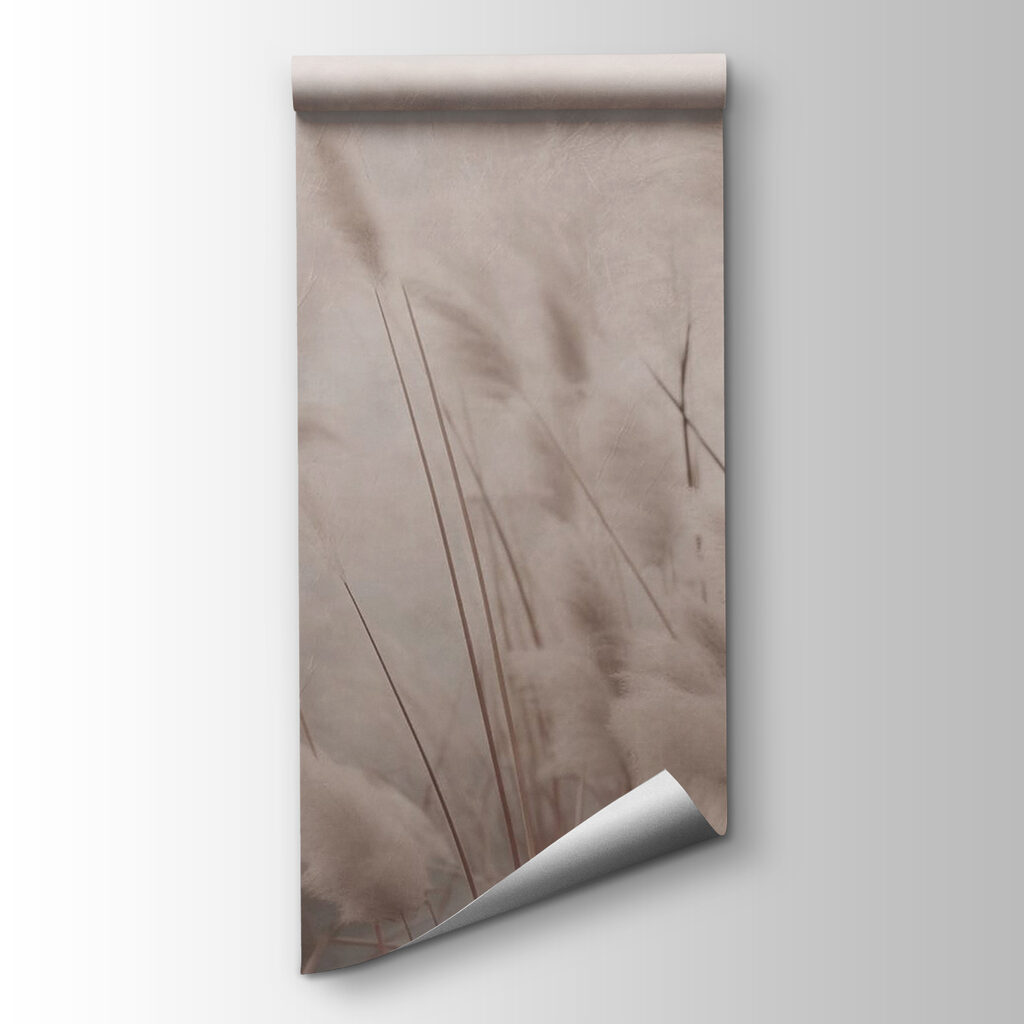 Soft taupe grass plumes — product view