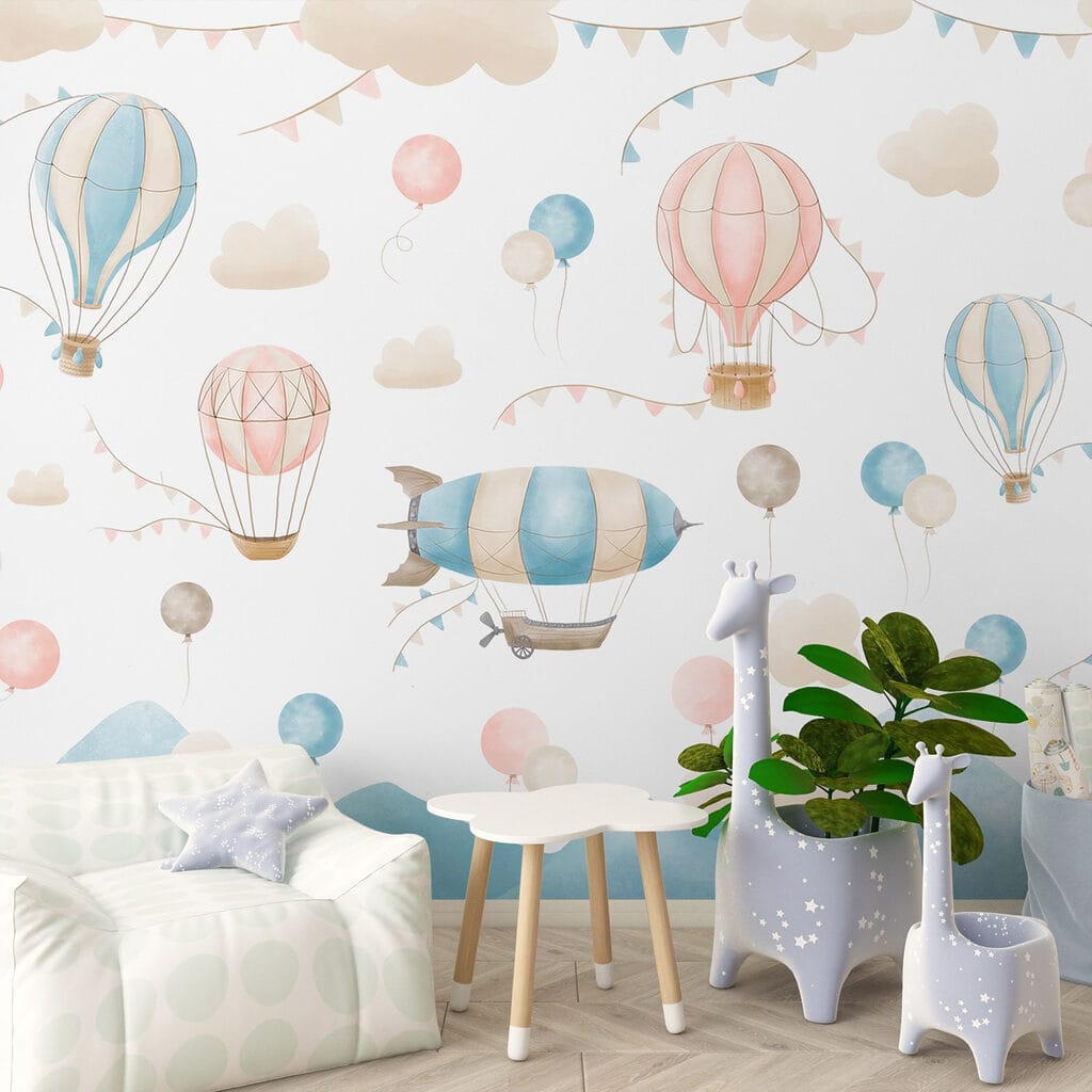 Balloons above the peaks — interior 1