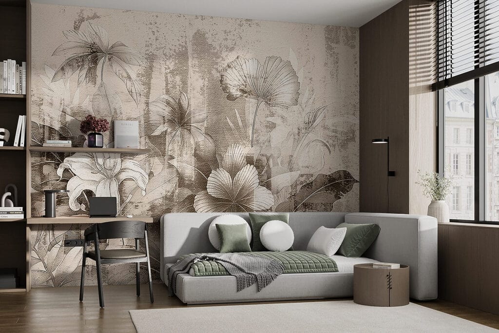 Garden Flowers in Ink — interior 3