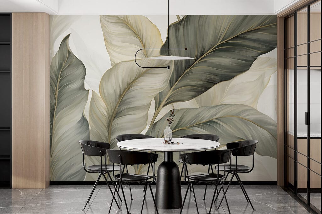 Leaves Up Close in an interior