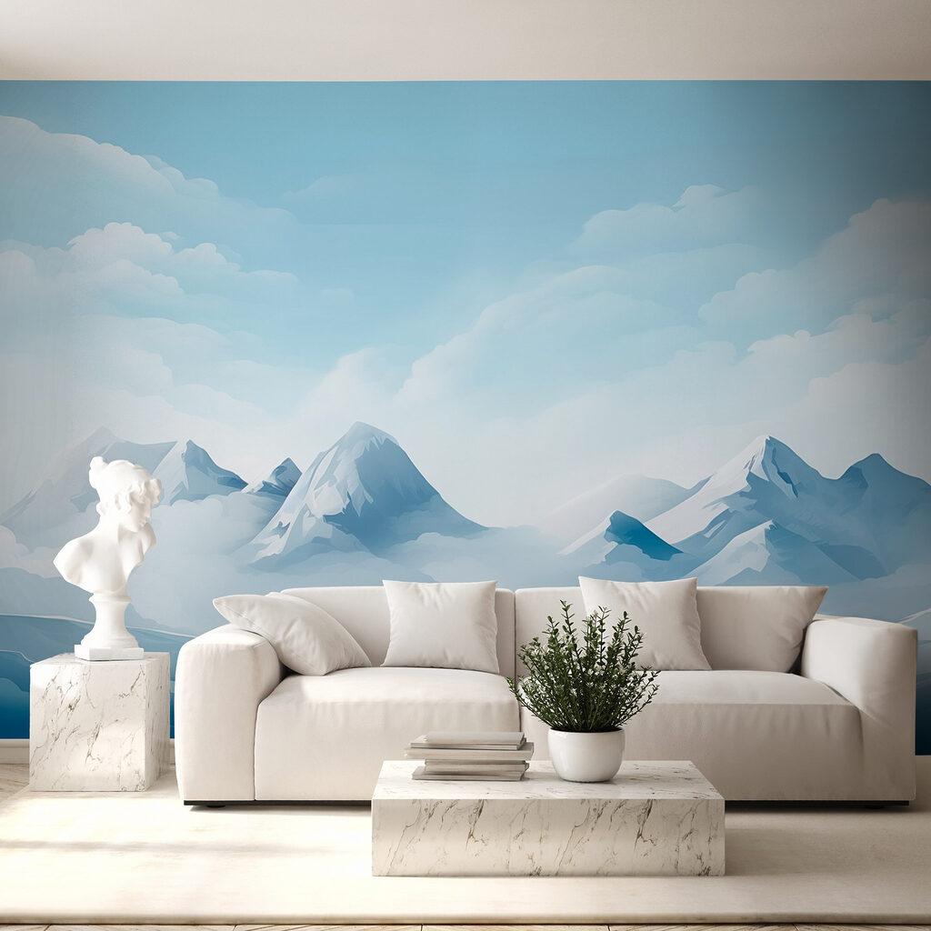 Blue mountains under clouds — interior 3