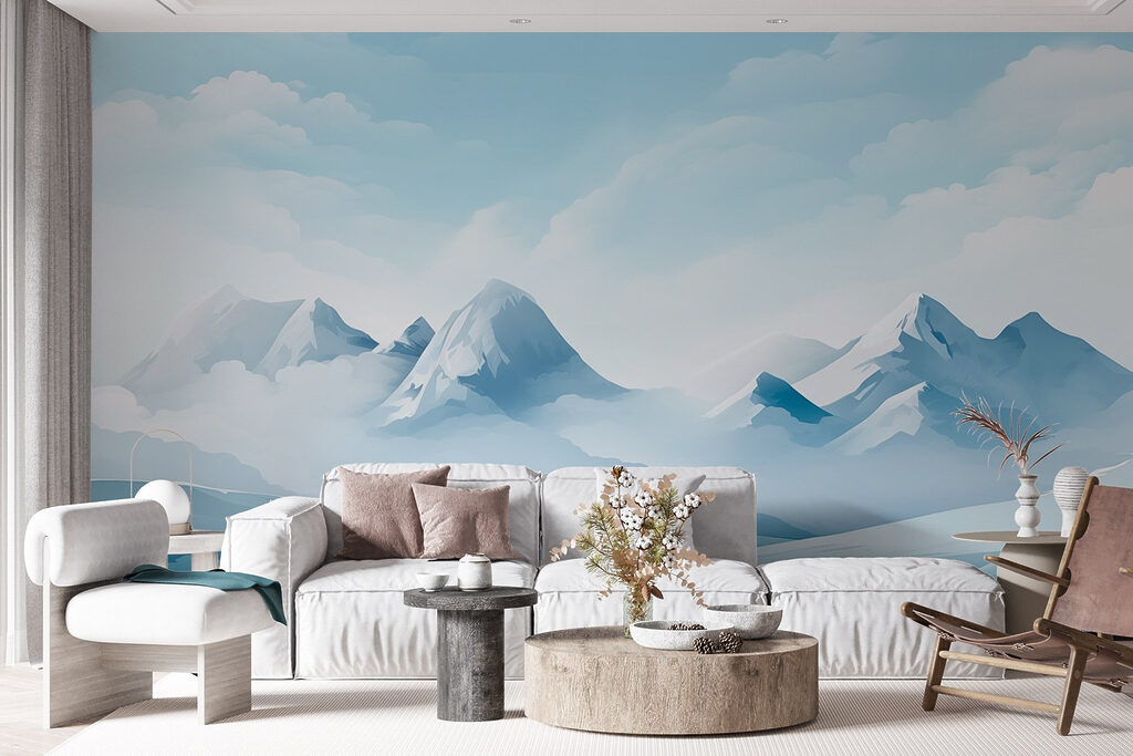 Blue mountains under clouds — interior 5