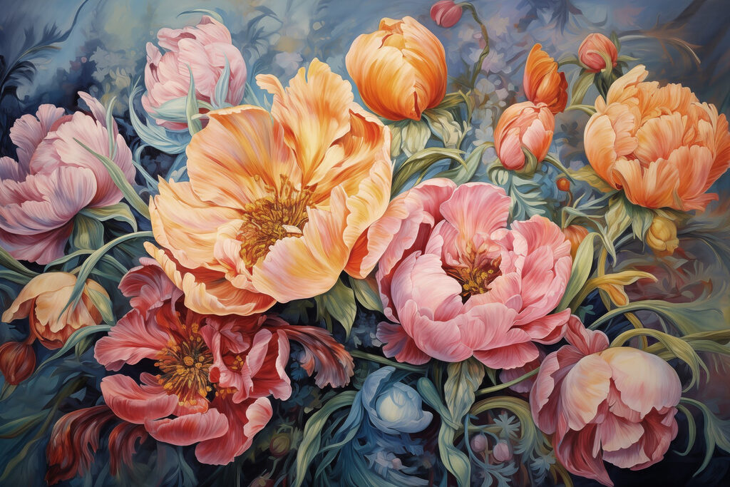 Full, layered blooms — full design
