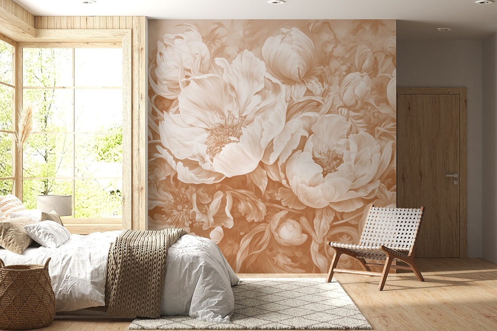 Peony Bouquet in Sepia — interior 3