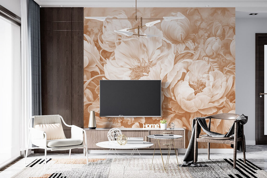Peony Bouquet in Sepia — interior 6