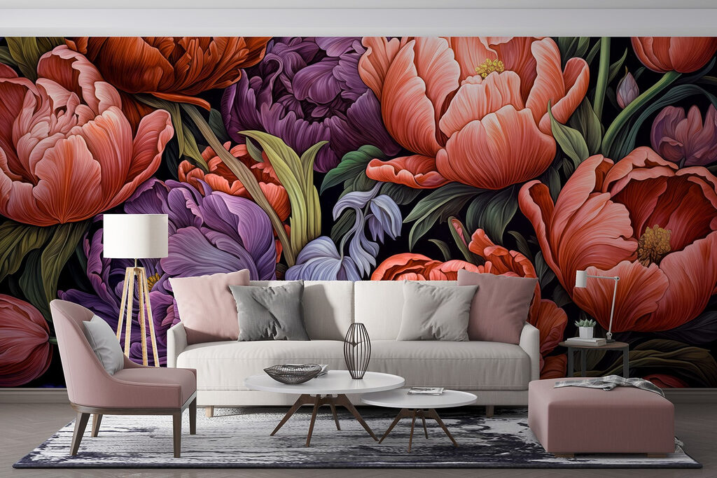Garden of Rich Colour in an interior
