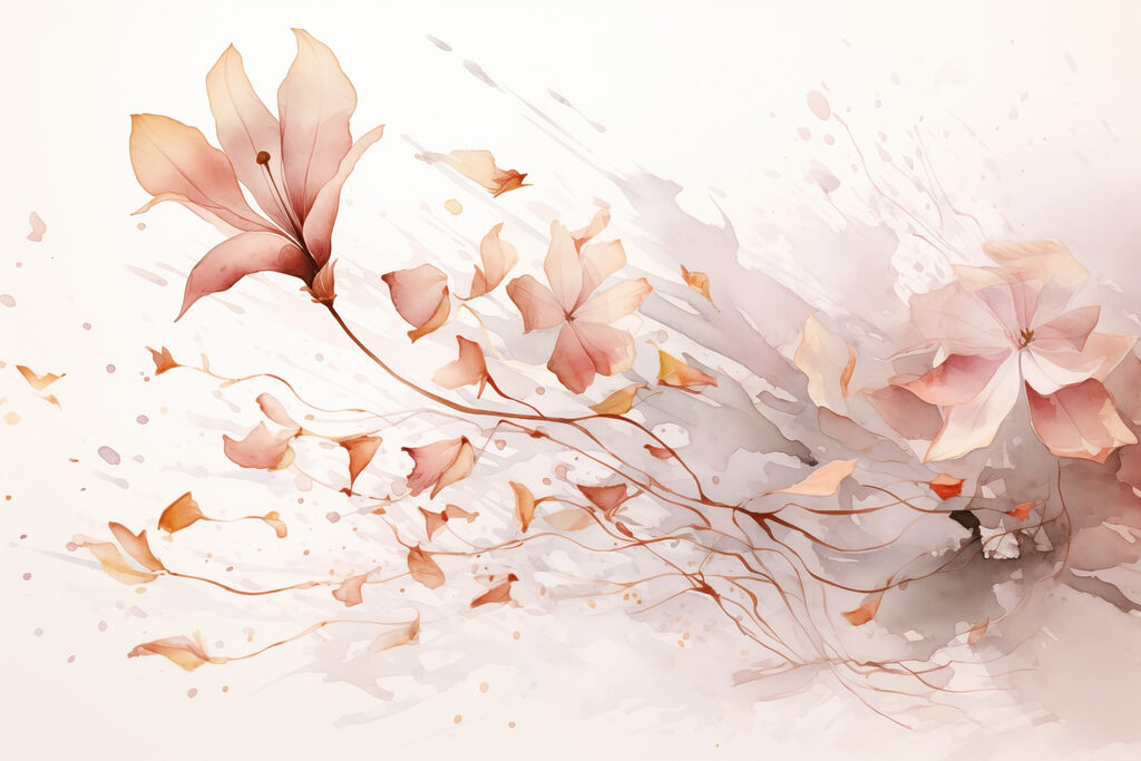 Magnolia in Sweeping Strokes — full design