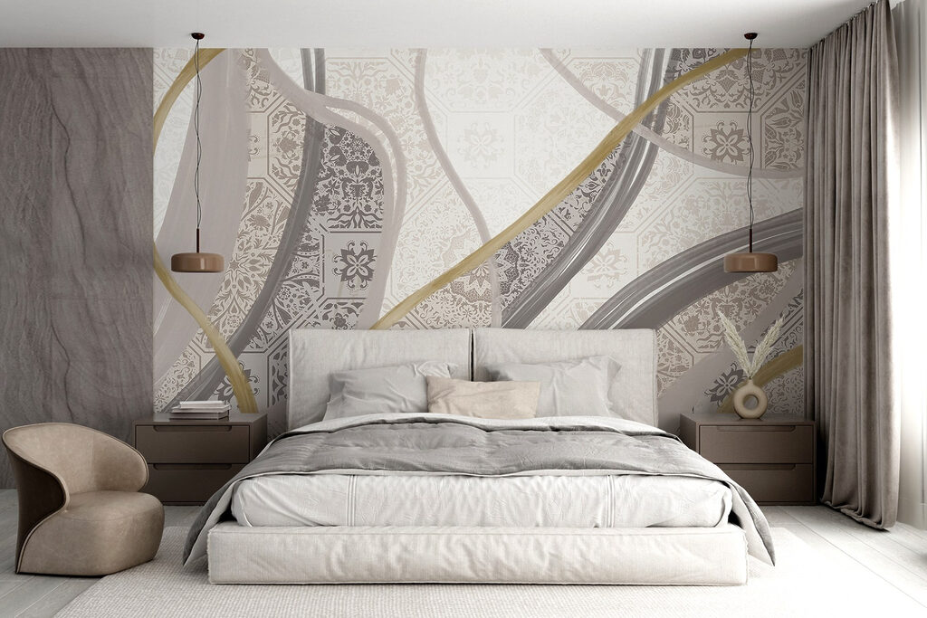 Ornate bands and tiles — interior 1