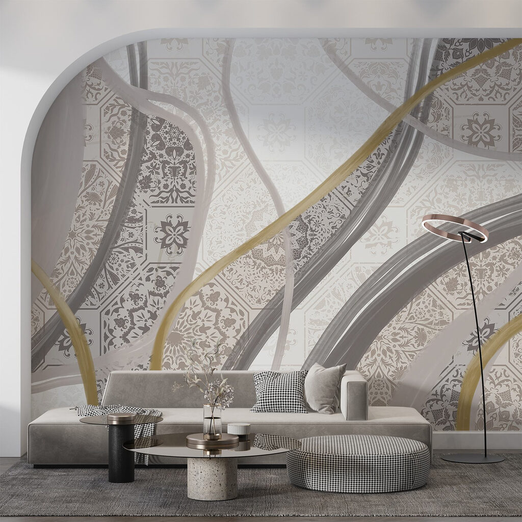Ornate bands and tiles — interior 4