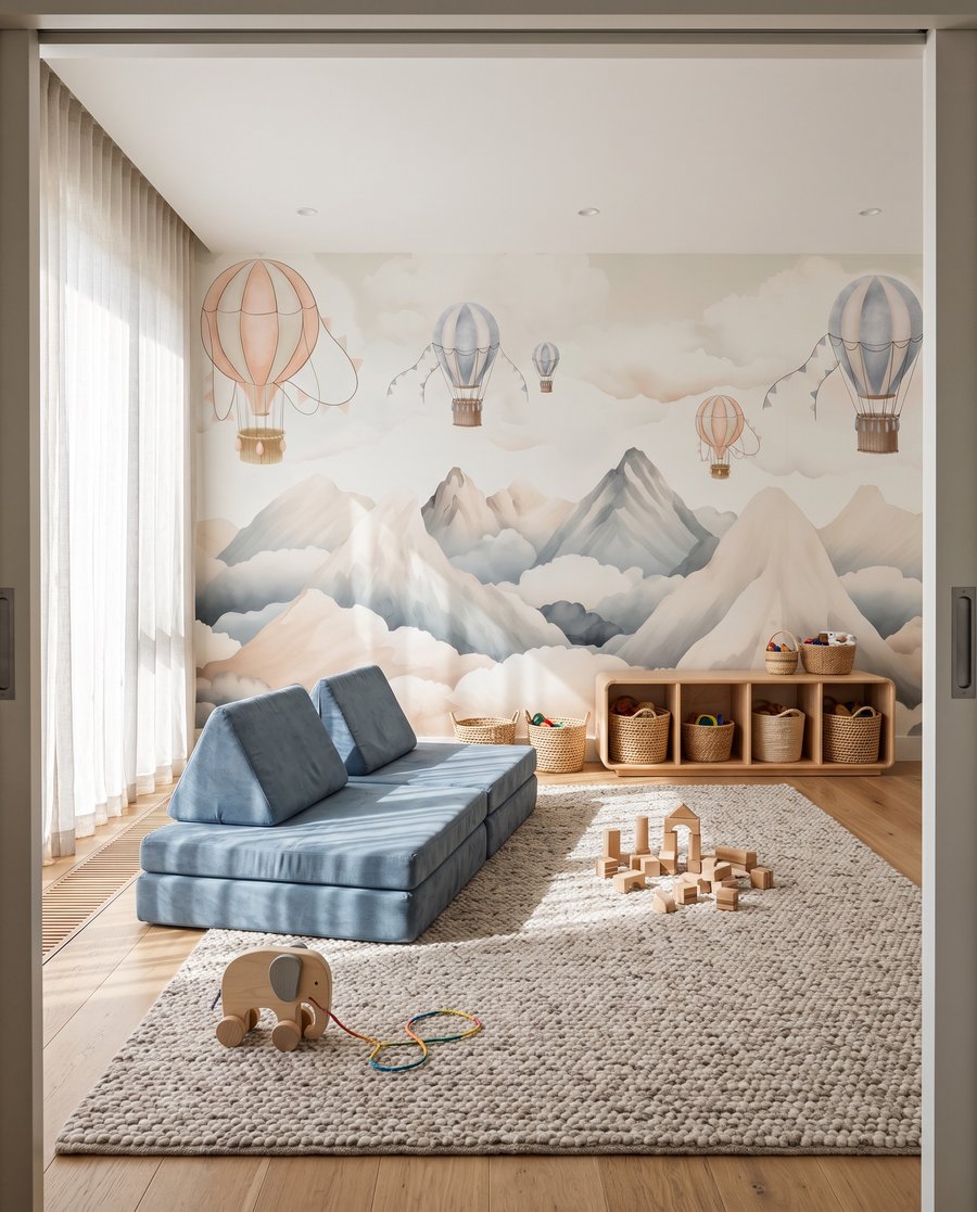 Above the Mountains in an interior