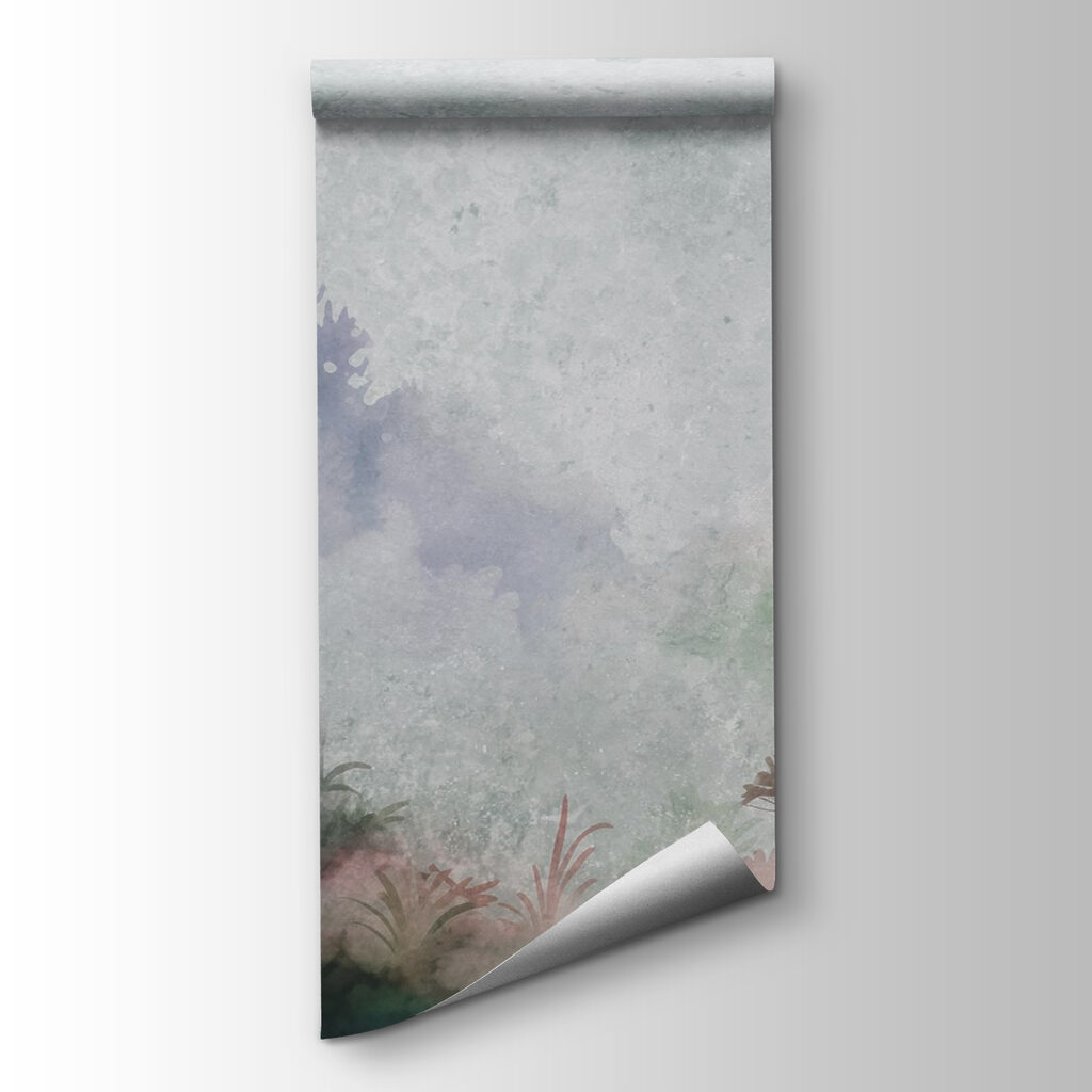 Misty watercolour forest — product view