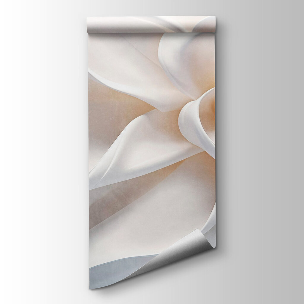 Curled white petals — product view