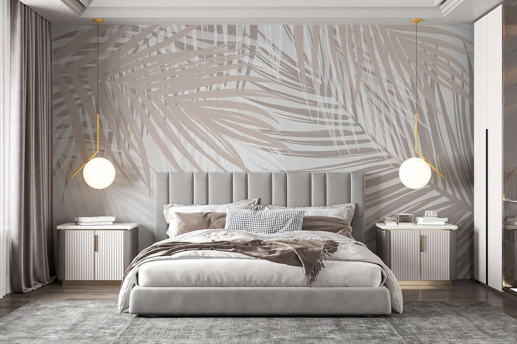 Sand-coloured palm leaves — interior 1