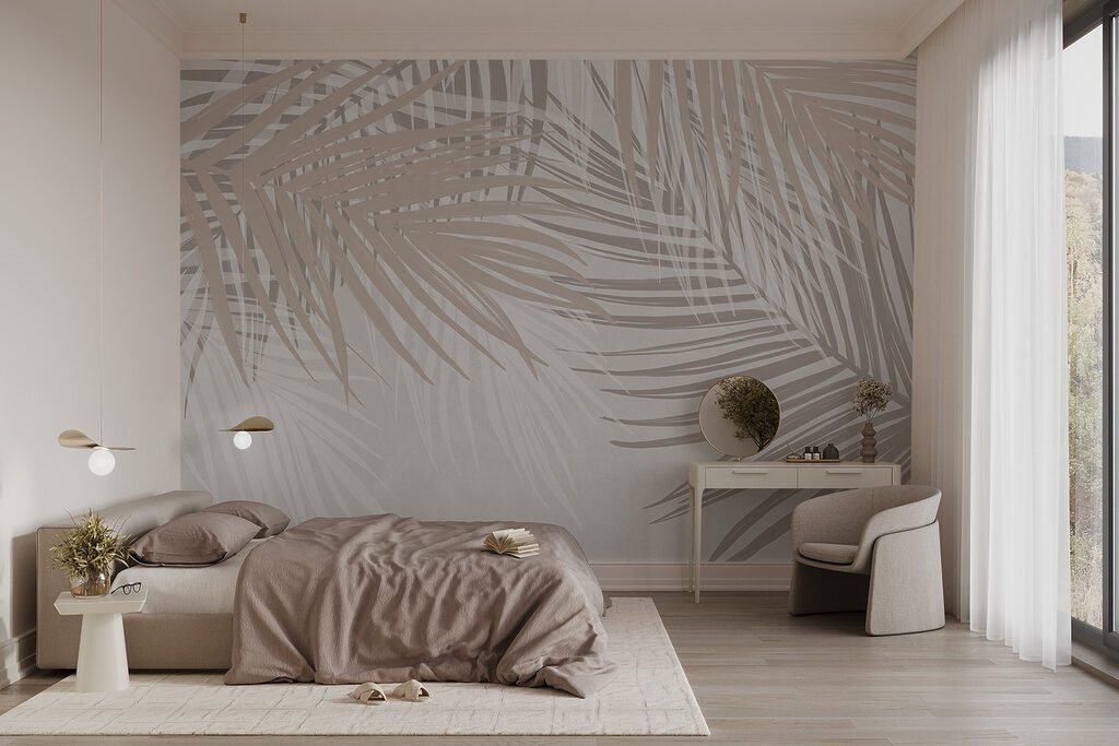 Sand-coloured palm leaves — interior 2