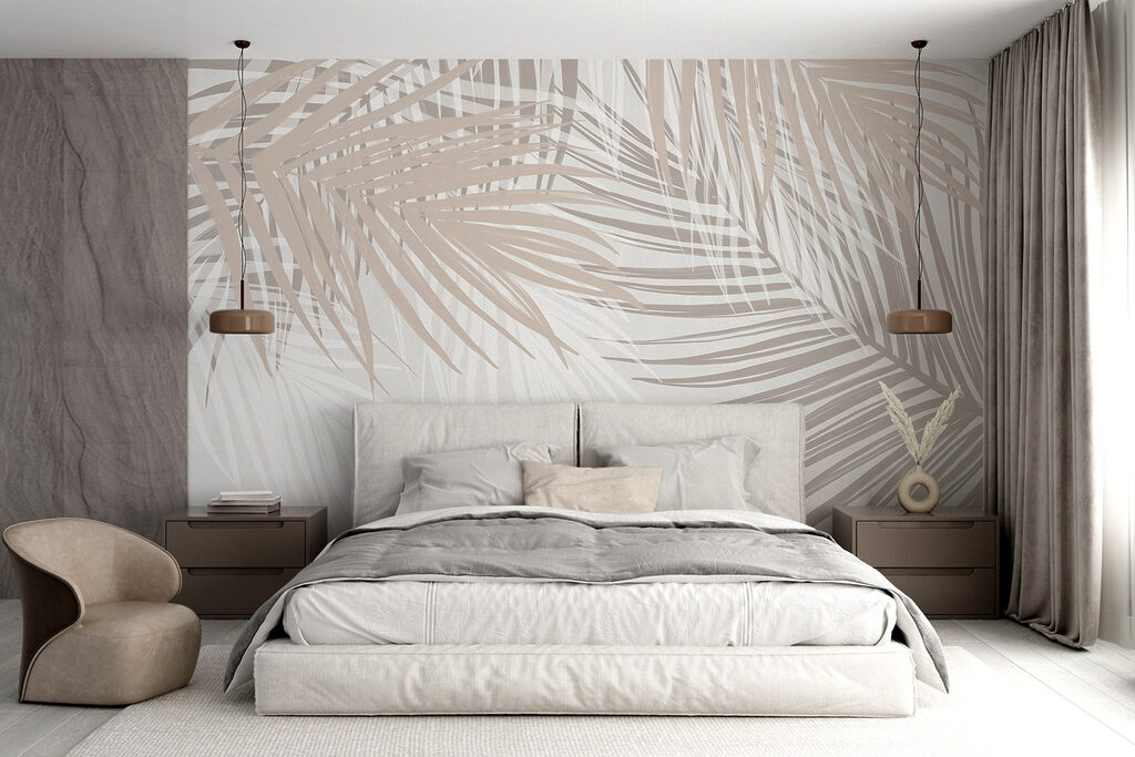 Sand-coloured palm leaves — interior 3