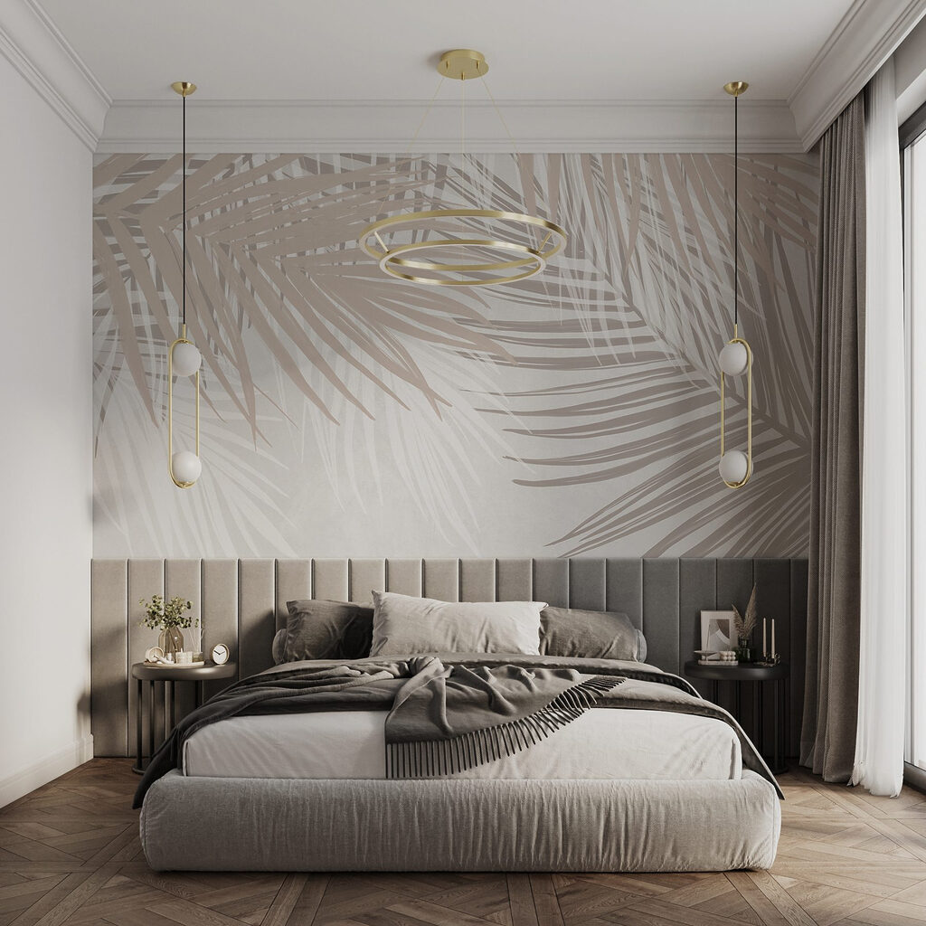 Sand-coloured palm leaves — interior 4