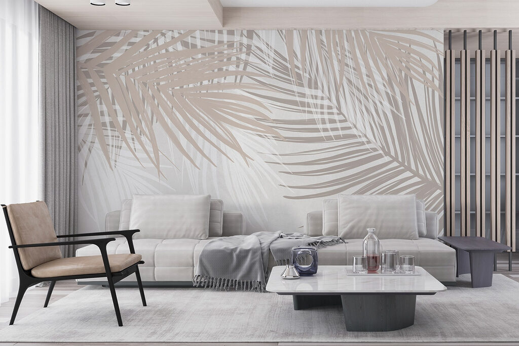 Sand-coloured palm leaves — interior 6