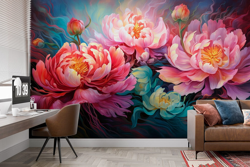 Peonies in Rich Colour — interior 3