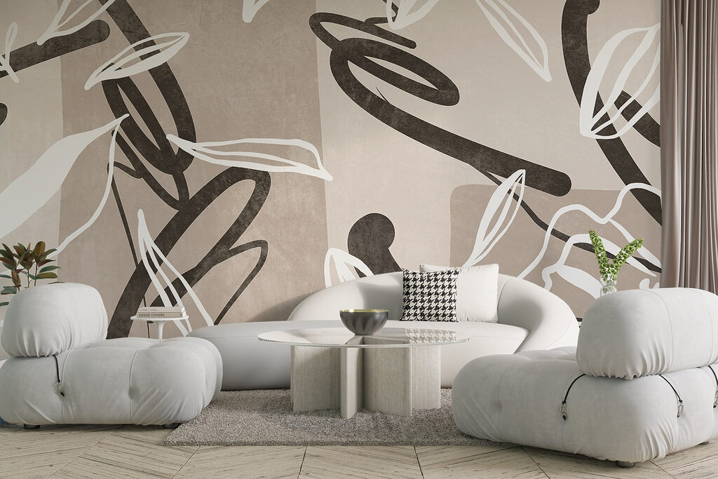 Leaves in abstract lines — interior 2