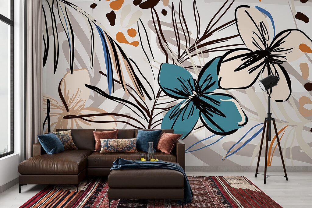 Floral Sketch Collage — interior 5