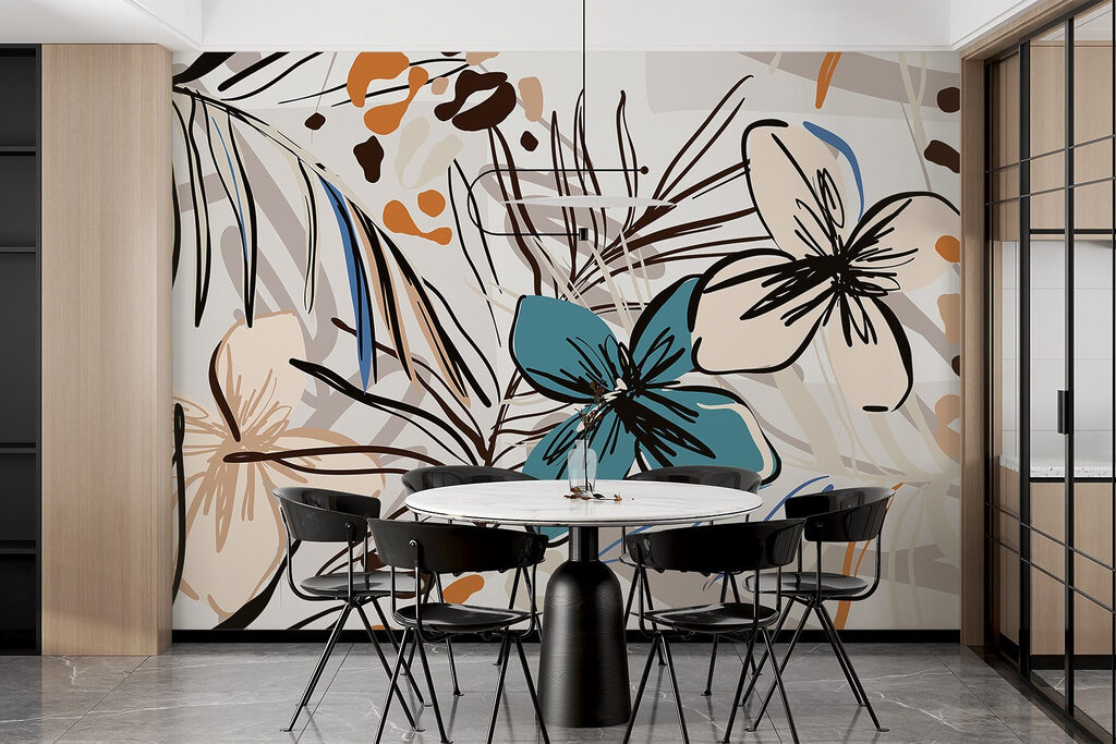 Floral Sketch Collage — interior 6