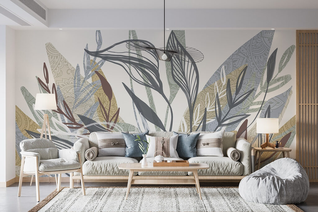 Colourful leaves with texture — interior 6