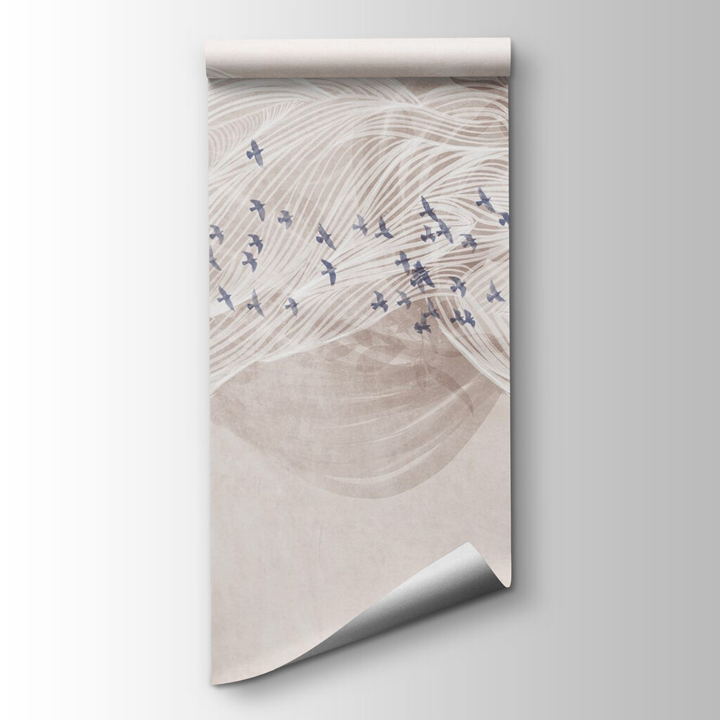Birds among white waves — product view