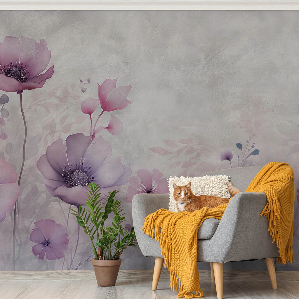Wildflowers in soft mist — interior 3