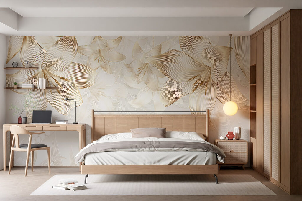 Flowers hanging over leaves — interior 1