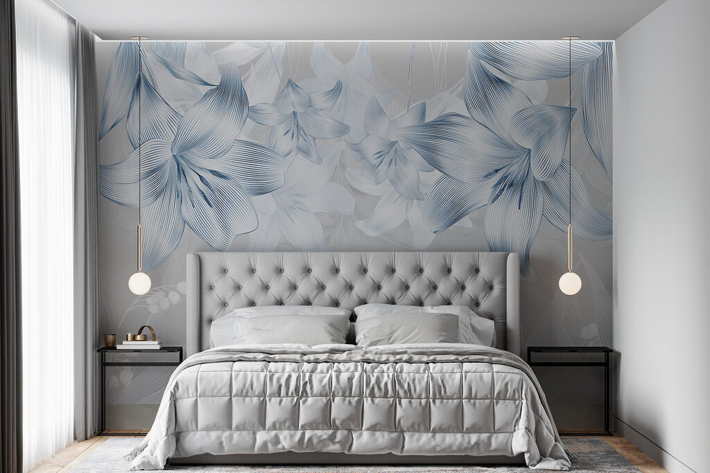 Petal Garland in Light in an interior