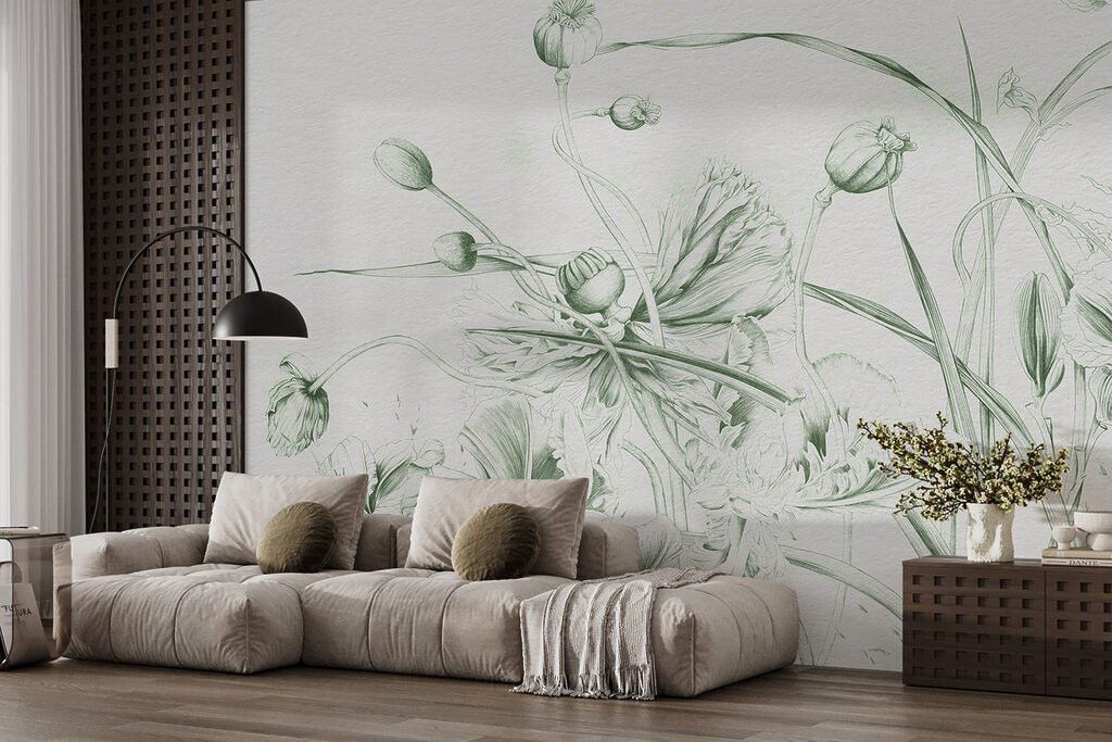 Wildflowers in thin lines — interior 3