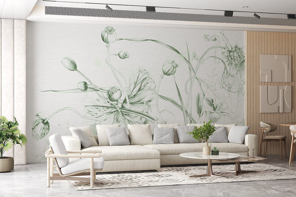 Wildflowers in thin lines — interior 4