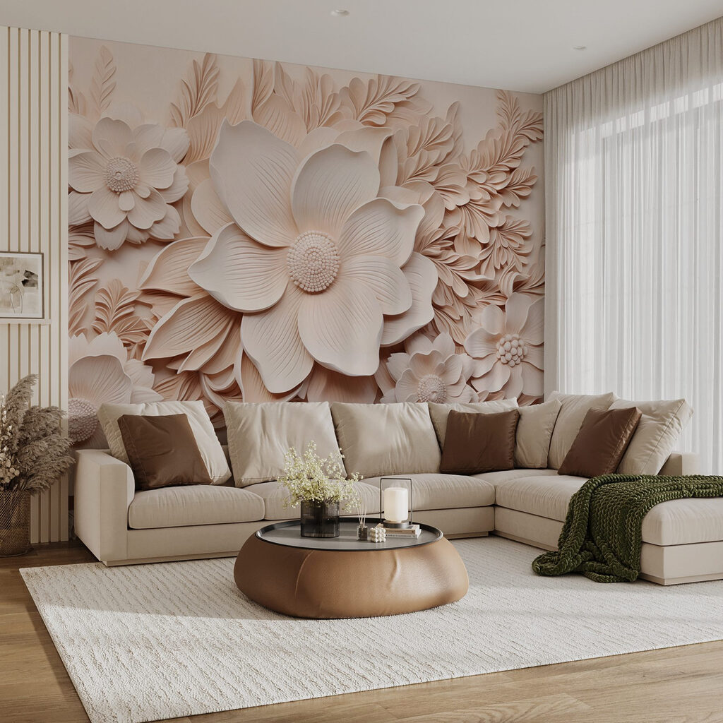 Pink blooms, fine sprigs — interior 1