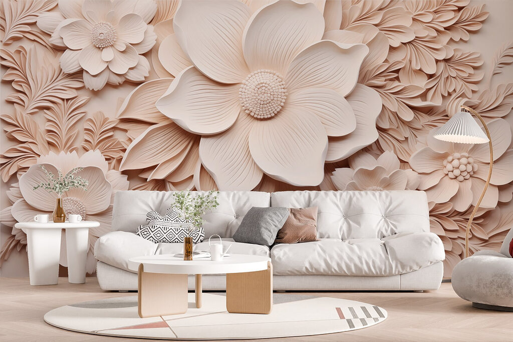Pink blooms, fine sprigs — interior 3