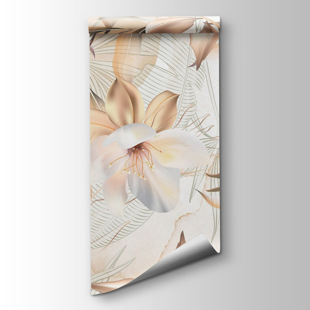 Pale tropical blooms — product view