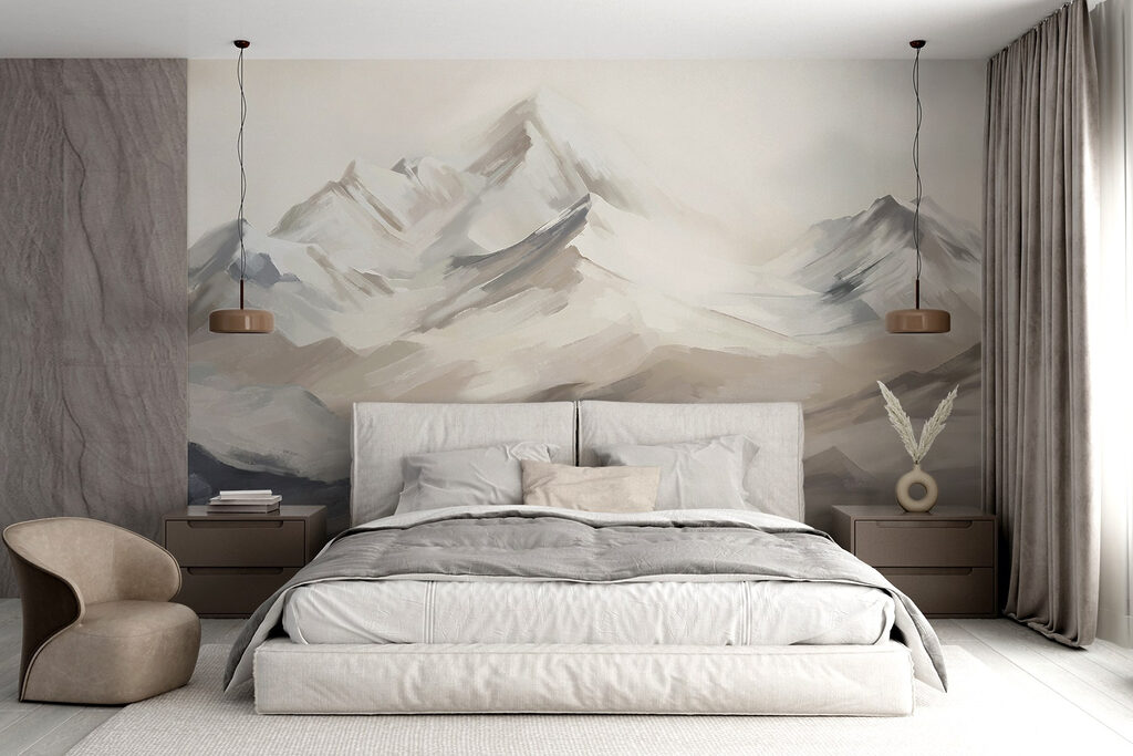 Mountain Brushwork in an interior