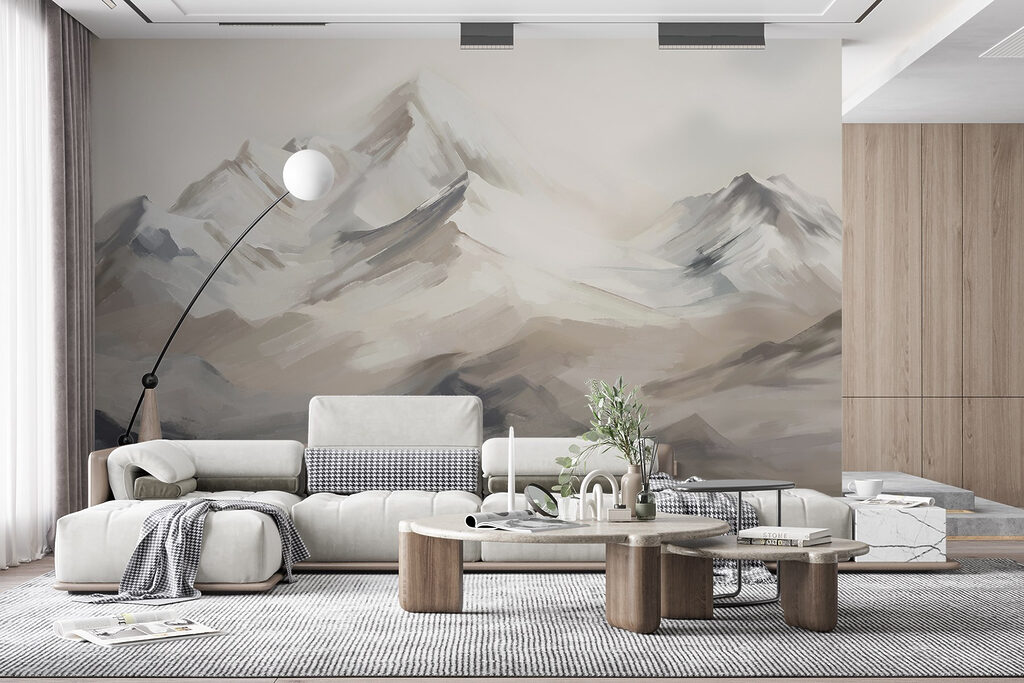 Mountain Brushwork in an interior