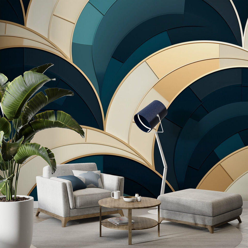 Interlocking dark arches — interior 2