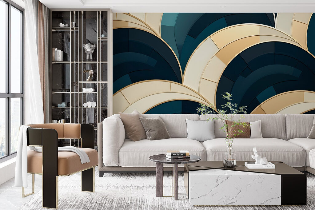 Interlocking dark arches — interior 4