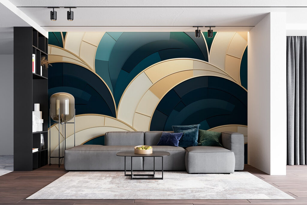 Interlocking dark arches — interior 5
