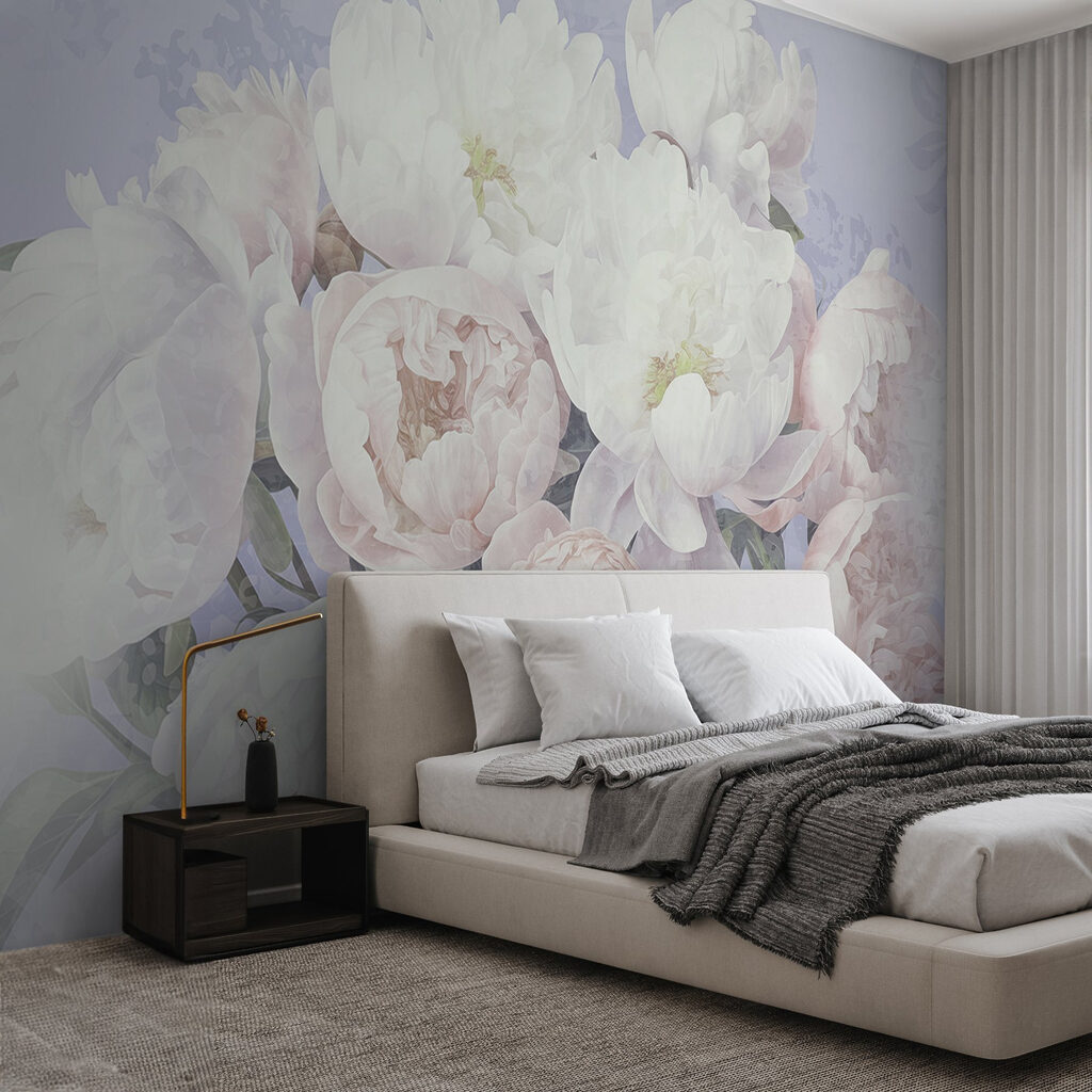 Peony Bouquet in Light in an interior