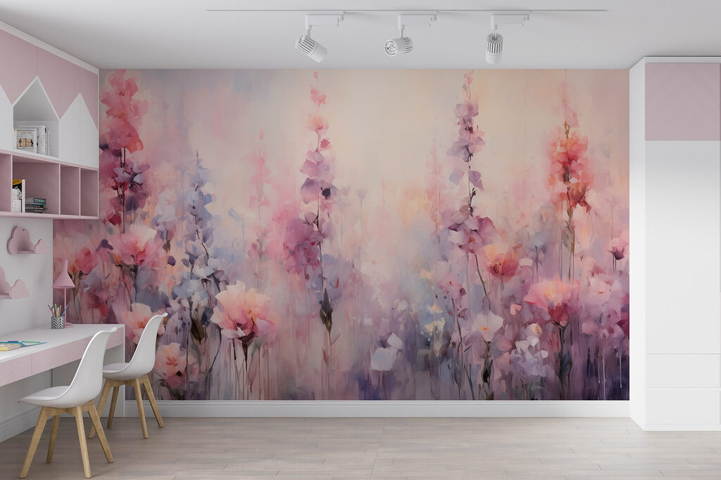 Pastel pink flowers — interior 5