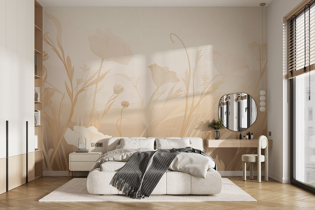 Fine grasses, pale blooms — interior 1