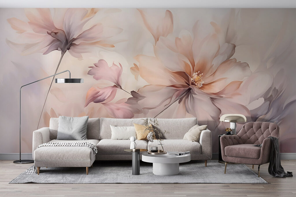 Petals in Watercolour in an interior