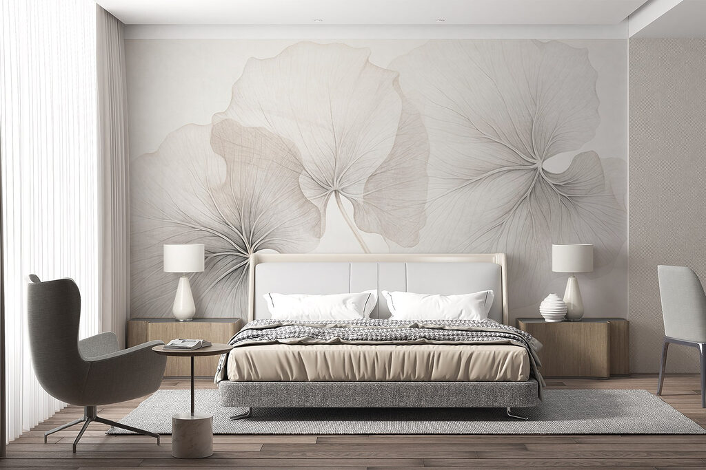 Ginkgo leaves in pencil — interior 2