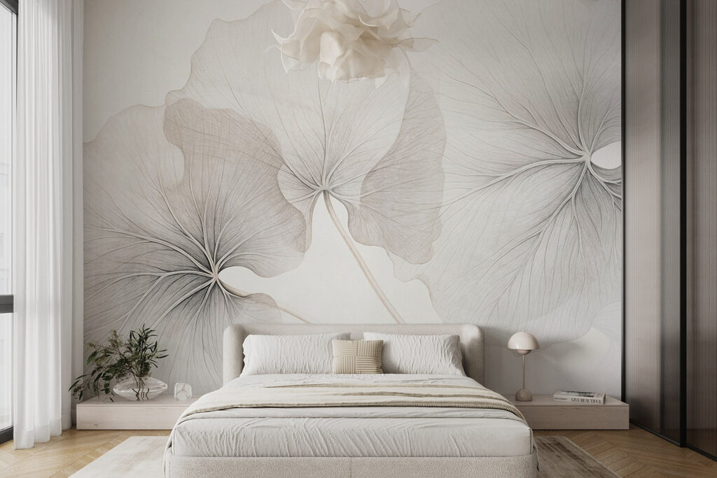 Ginkgo leaves in pencil — interior 4