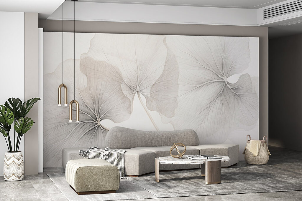 Ginkgo leaves in pencil — interior 6